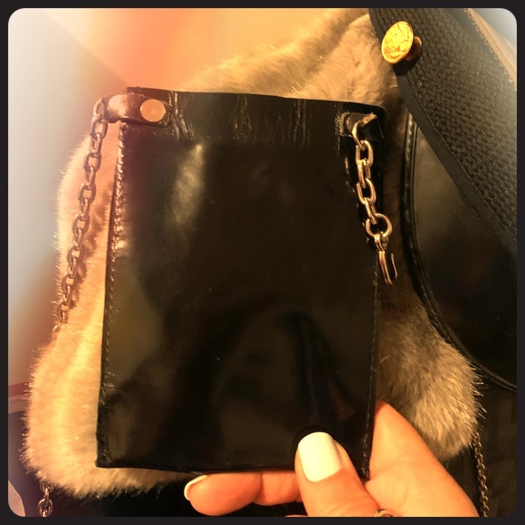 Accessories - NEW-Silver chain  belt with leather pouch